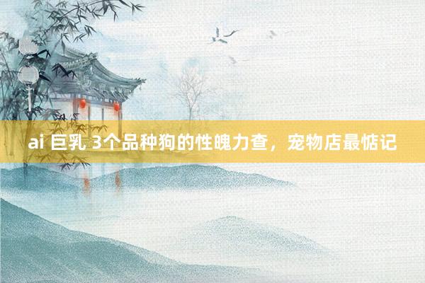 ai 巨乳 3个品种狗的性魄力查，宠物店最惦记