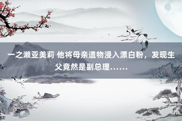 一之濑亚美莉 他将母亲遗物浸入漂白粉，发现生父竟然是副总理……